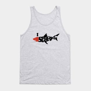 I Love Sharks - Black Tank Top